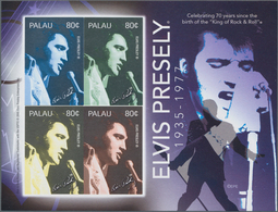 Thematik: Musik / Music: 2005, Palau. IMPERFORATE Miniature Sheet Of 4 For The Issue "70th Birthday - Música