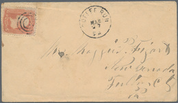 Thematik: Nahrung-Kaffee / Food-coffee: 1862 (27.3.), USA: Washington 3c. Rose Single Use On Cover F - Food