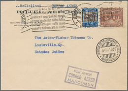 Thematik: Nahrung-Kaffee / Food-coffee: 1935 (8.8.), COLOMBIA: Airmail Cover Bearing Two Different ' - Levensmiddelen