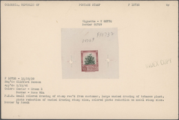 Thematik: Nahrung-Kaffee / Food-coffee: 1940, COLOMBIA: Coffee Plant (Nicotinia Tabacum) 8c. IMPERFO - Alimentación