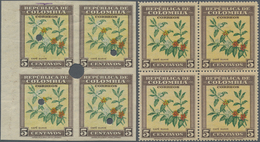 Thematik: Nahrung-Kaffee / Food-coffee: 1947, COLOMBIA: Definitive Issue 5c. Coffee Plant In Three D - Alimentation