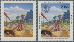 Thematik: Nahrung-Kaffee / Food-coffee: 1979, EL SALVADOR: 50 Years Coffee Plantation Association 75 - Alimentación