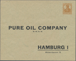 Thematik: Öl / Oil: 1916, German Reich. Very Rare Private Envelope 15pf Light Brown Germania With Fo - Petrolio