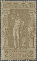 Thematik: Olympische Spiele / Olympic Games: 1896 Greece 2dr. Olive-brown, MINT NEVER HINGED, Well P - Autres & Non Classés