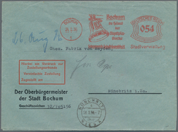 Thematik: Olympische Spiele / Olympic Games: 1936, Dt. Reich. Freistempler " 54 Pf Bochum 24.8.36 - - Other & Unclassified