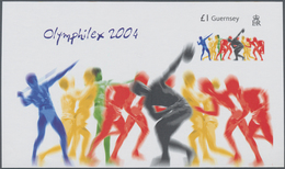 Thematik: Olympische Spiele / Olympic Games: 2004, GUERNSEY: Summer Olympics Athens Complete Set Of - Sonstige & Ohne Zuordnung