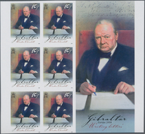 Thematik: Persönlichkeiten - Churchill / Personalities - Churchill: 2008, GIBRALTAR: Europa 'Writing - Sir Winston Churchill