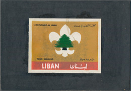 Thematik: Pfadfinder / Boy Scouts: 1962, Libanon, Issue Boy Scouts Artist Drawing(133x101) Badge Of - Autres & Non Classés