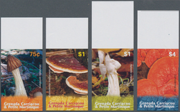 Thematik: Pilze / Mushrooms: 2007, GRENADA-CARRIACOU: Mushrooms IMPERFORATE Set Of Four (Morchella S - Champignons