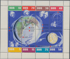 Thematik: Raumfahrt / Astronautics: 1962, German Titov, Signature On East German Mini Sheet "5 Years - Other & Unclassified