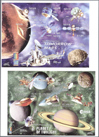 Thematik: Raumfahrt / Astronautics: 2000, NEVIS And ST. VINCENT: Space Discovery Vertical Pair Of Tw - Andere & Zonder Classificatie