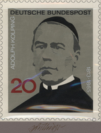 Thematik: Religion / Religion: 1965, Bund, Nicht Angenommener Künstlerentwurf (20x17) Von Prof. H.Sc - Sonstige & Ohne Zuordnung