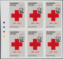 Thematik: Rotes Kreuz / Red Cross: 2013, MAURITIUS: 150th Anniversary Of Red Cross 3r. In An IMPERFO - Rotes Kreuz