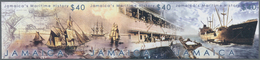 Thematik: Schiffe / Ships: 2003, Jamaica. IMPERFORATE Horizontal Strip Of 3 For The Issue "Maritime - Schiffe