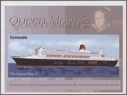 Thematik: Schiffe-Passagierschiffe / Ships-passenger Ships: 2004, GRENADA: Famous Ocean Liners Of Th - Boten