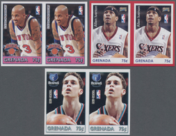 Thematik: Sport-Basketball / Sport-basketball: 2004, GRENADA: Basketball Players Of North American L - Baloncesto
