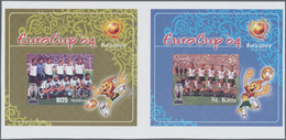 Thematik: Sport-Fußball / Sport-soccer, Football: 2004, MALDIVES And ST. KITTS: European Football Ch - Altri & Non Classificati