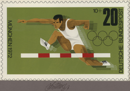 Thematik: Sport-Leichtathletik / Sports-athletics: 1972, Bund, Nicht Angenommener Künstlerentwurf (2 - Leichtathletik