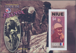 Thematik: Sport-Radsport / Sport-cycling: 2003, NIUE: 100th Anniversary Of The 'Tour De France' Comp - Wielrennen