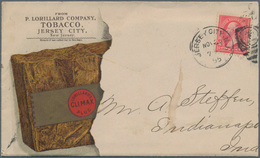 Thematik: Tabak / Tobacco: 1894/1895, USA: Two Covers Bearing Diff. 2c. Stamps Used From St. Louis ( - Tabacco