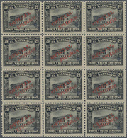 Thematik: Theater / Theater: 1916, EL SALVADOR: National Theatre 29c. Black Block Of Twelve With Red - Théâtre
