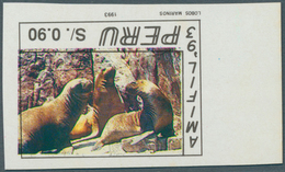 Thematik: Tiere, Fauna / Animals, Fauna: 1993, Peru, 0.90 S. "Fur Seal", Imperforated Marginal Copy - Andere & Zonder Classificatie