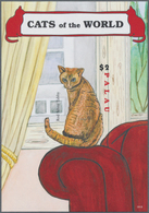 Thematik: Tiere-Katzen / Animals-cats: 2009, Palau. IMPERFORATE Souvenir Sheet For The Issue "Pet Ca - Gatos Domésticos