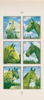 Thematik: Tiere-Pferde / Animals-horses: 1972, Sharjah, Horses 15dh. To 2r., Booklet With Four Imper - Caballos