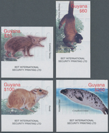 Thematik: Tiere-Säugetiere / Animals-mammals: 2003, Guyana. Complete Set "Mammals From Around The Wo - Otros & Sin Clasificación