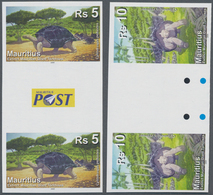 Thematik: Tiere-Schildkröten / Animals-turtles: 2009, MAURITIUS: Extinct Turtles Complete Set Of Fou - Turtles