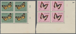 Thematik: Tiere-Schmetterlinge / Animals-butterflies: 1953, Butterflies, 20 Values In Corner Blocks - Vlinders