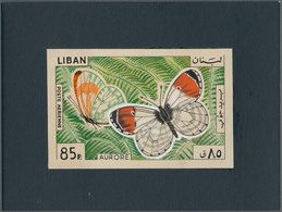 Thematik: Tiere-Schmetterlinge / Animals-butterflies: 1965, Libanon, Issue Butterflys, Artist Drawin - Butterflies