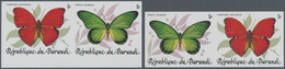 Thematik: Tiere-Schmetterlinge / Animals-butterflies: 1984, Butterflies, Burundi Two Complete IMPERF - Schmetterlinge