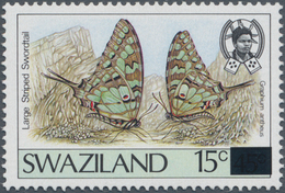 Thematik: Tiere-Schmetterlinge / Animals-butterflies: 1990, SWAZILAND: Butterfly Definitive 45c. 'Gr - Mariposas