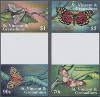 Thematik: Tiere-Schmetterlinge / Animals-butterflies: 2001, St. Vincent. Complete Set "Butterflies" - Mariposas