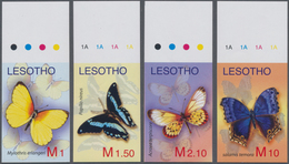 Thematik: Tiere-Schmetterlinge / Animals-butterflies: 2007, LESOTHO: Butterflies Complete IMPERFORAT - Butterflies