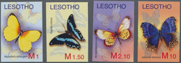 Thematik: Tiere-Schmetterlinge / Animals-butterflies: 2007, Lesotho. Complete Set "African Butterfli - Butterflies