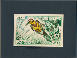 Thematik: Tiere-Vögel / Animals-birds: 1965, Libanon, Issue Birds, Artist Drawing (134x88) 32,50 Pia - Sonstige & Ohne Zuordnung