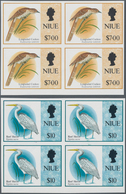 Thematik: Tiere-Vögel / Animals-birds: 1993, NIUE: Birds Set Of Two $7 Reef Heron And $10 Longtailed - Sonstige & Ohne Zuordnung