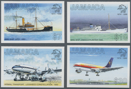 Thematik: UPU / United Postal Union: 1999, Jamaica. Complete Set "125 Years Universal Postal Union - - U.P.U.