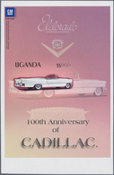 Thematik: Verkehr-Auto / Traffic-car: 2003, UGANDA: 100th Anniversary Of Cadillac Complete Set Of Fo - Voitures