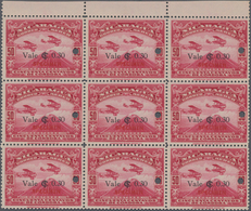 Thematik: Vulkane / Volcanoes: 1937, NICARAGUA: Airmail Issue 30c. On 50c. Carmine-rose 'two Airplan - Volcanos