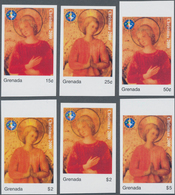 Thematik: Weihnachten / Christmas: 2000, GRENADA: Christmas Complete IMPERFORATE Set Of Six From Upp - Noël