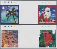 Thematik: Weihnachten / Christmas: 2007, DOMINICA: Christmas Complete Set Of Four In Two IMPERFORATE - Christmas