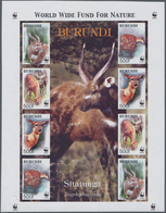Thematik: WWF: 2004, BURUNDI: WWF 'Sitatunga' (Tragelaphus Spekii) Complete Set Of Four In An IMPERF - Autres & Non Classés