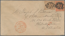Ägypten: 1873 Cover From Cairo To Philadelphia, U.S.A. By British Mail From Alexandria Via London, F - 1866-1914 Khedivate Of Egypt