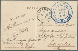 Ägypten: 1916. Picture Post Card Of 'Native Street; Suez' Dated' 16th Nov 1916' Addressed To-France - 1866-1914 Khedivato De Egipto