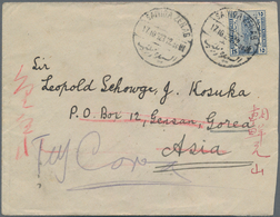 Ägypten: 1922/23, Two Covers With 15 C. Frankings From "SAIYIGA ZENAB" Or "CAIRO" To Kinsen/Korea, E - 1866-1914 Khedivato Di Egitto