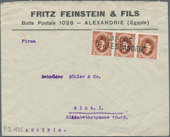 Ägypten - Schiffspost: 1925, "VAPORE D'ALESSANDRIA", Double-line Handstamp, Applied During Transit O - Sonstige & Ohne Zuordnung