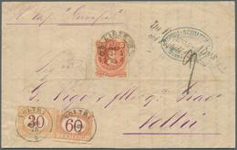 Argentinien: 1875 Entire Letter From Buenos Aires To Voltri, Italy Per Steamer "Europa" And Via Geno - Altri & Non Classificati